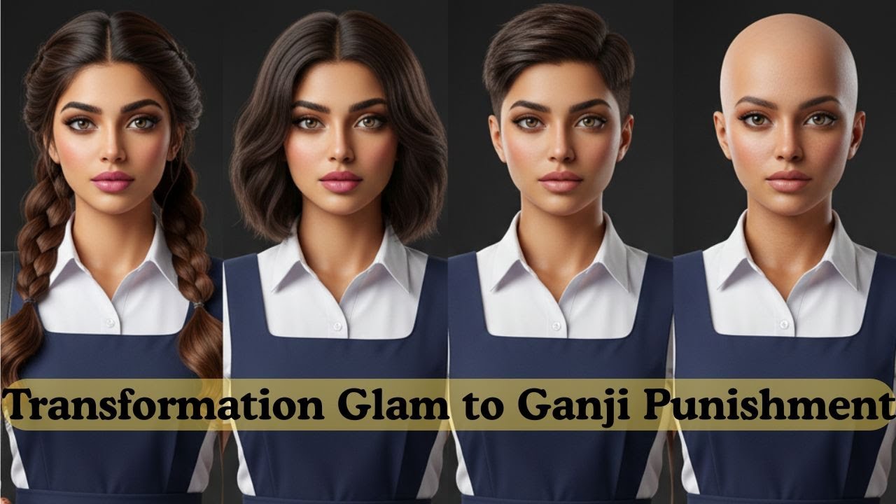 Transformation story Long hair to bald girl माँ ने गंजी करा  दिया