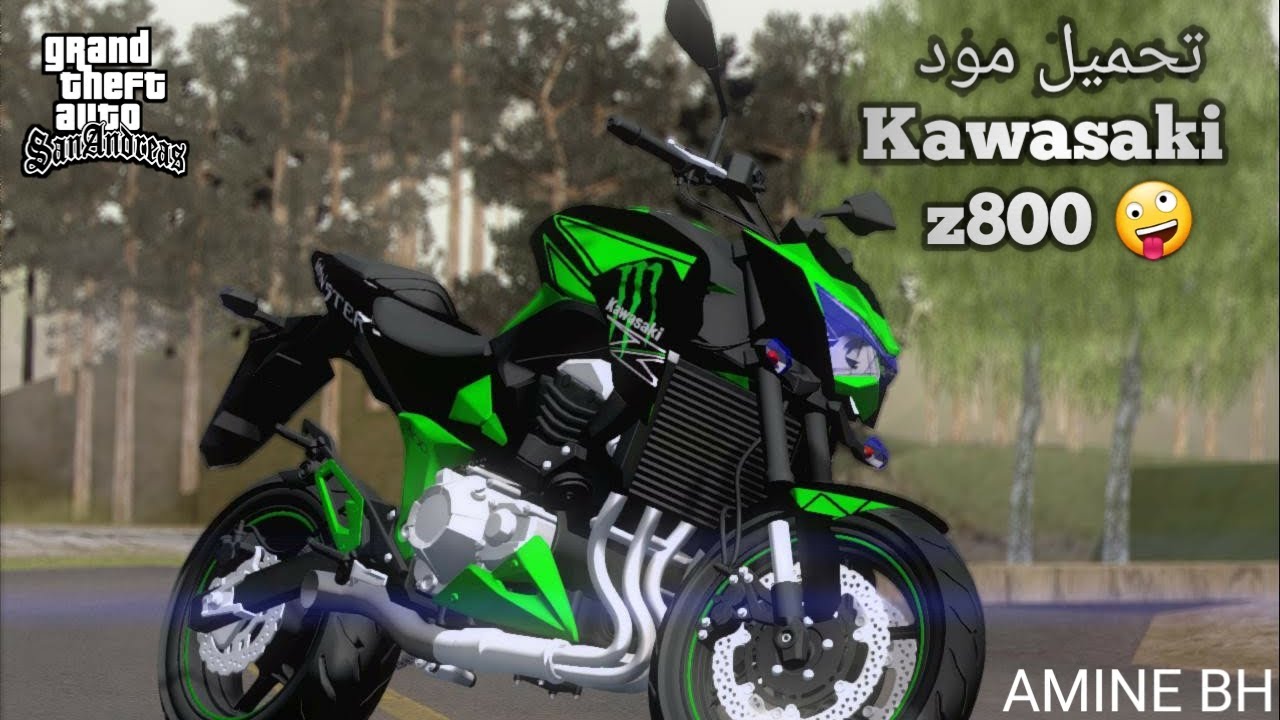 تحميل مود دراجة kawasaki z800 gta sa للاندرود
