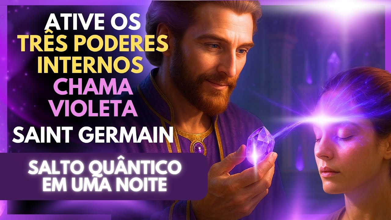 💜 Ative os 3 Poderes Internos! – Tenha um Salto Quântico em uma noite com a Chama Violeta 🌌