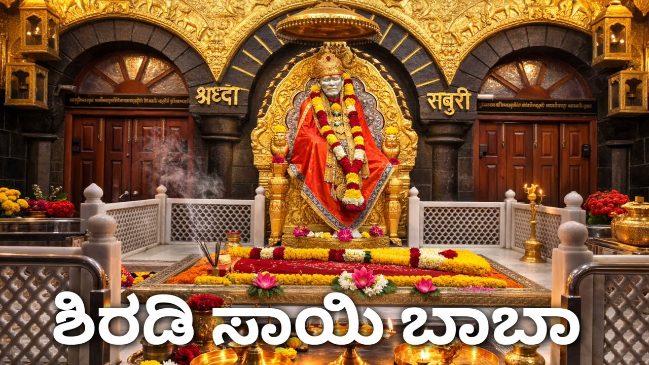 Shirdi Sai Baba Divine Blessings 🙏 | Calm Bhajan for Peace & Positivity. ಶಿರಡಿ ಸಾಯಿ ಬಾಬಾ ಭಕ್ತಿ ಗೀತೆ.