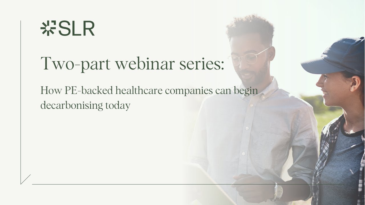How PE backed healthcare companies can begin decarbonising today