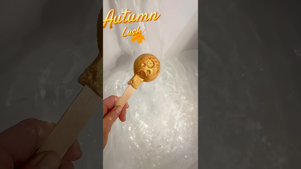 Lush Over the Moon reusable bubble bar demo ❤️