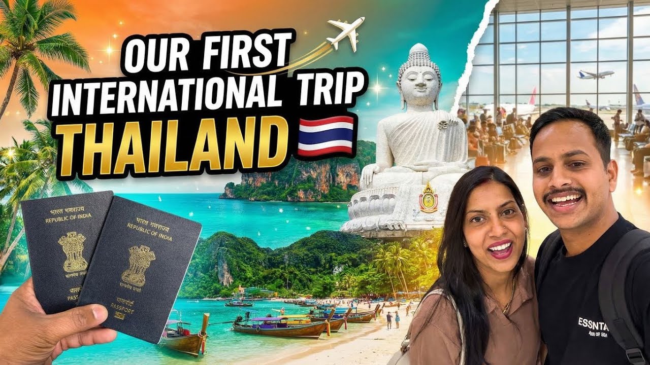 OUR FIRST INTERNATIONAL ✈️ TRIP ||  INDIGO 6E || THAILAND
