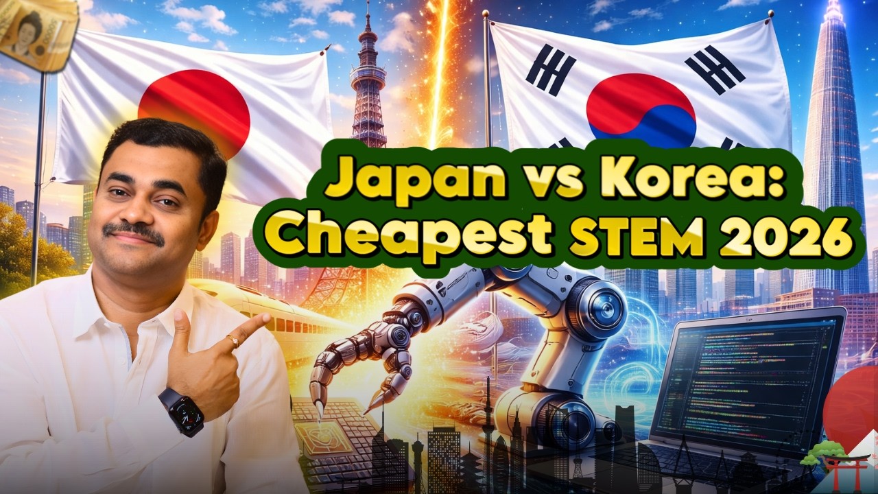 Study in Japan & South Korea 2026 | Cheapest STEM Countries for Indian Students