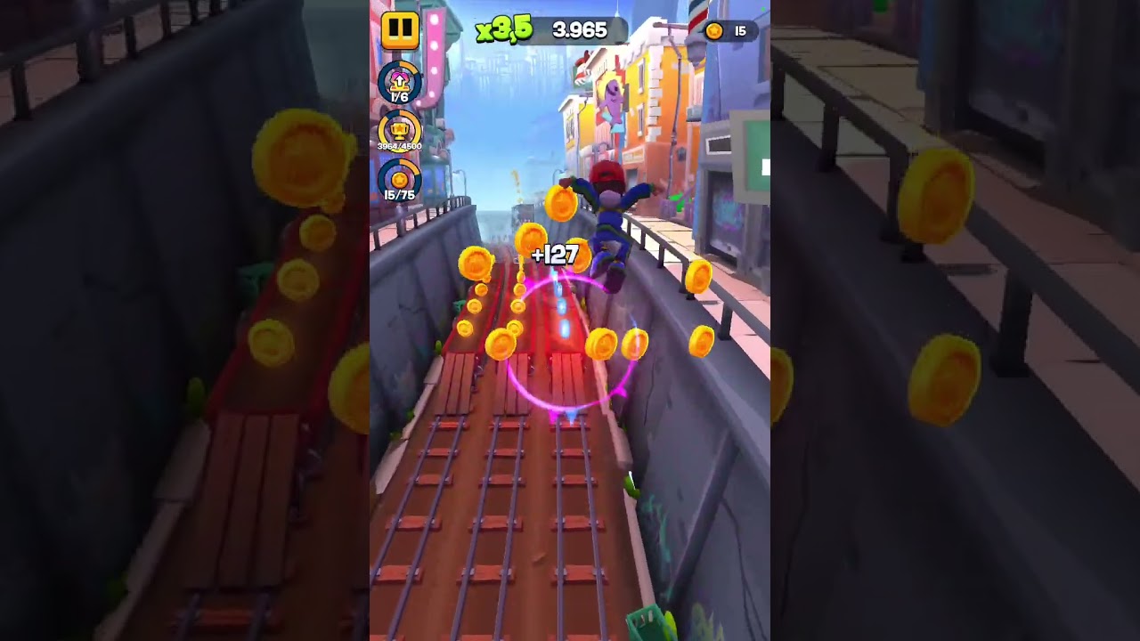 Jogando subway Surfers city parte 2