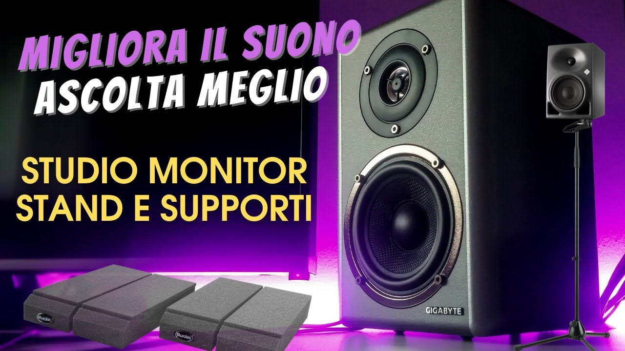 Supporti e Stand DISACCOPPIATORI / ISOLATORI Studio Monitor -  Pad per Home Recording