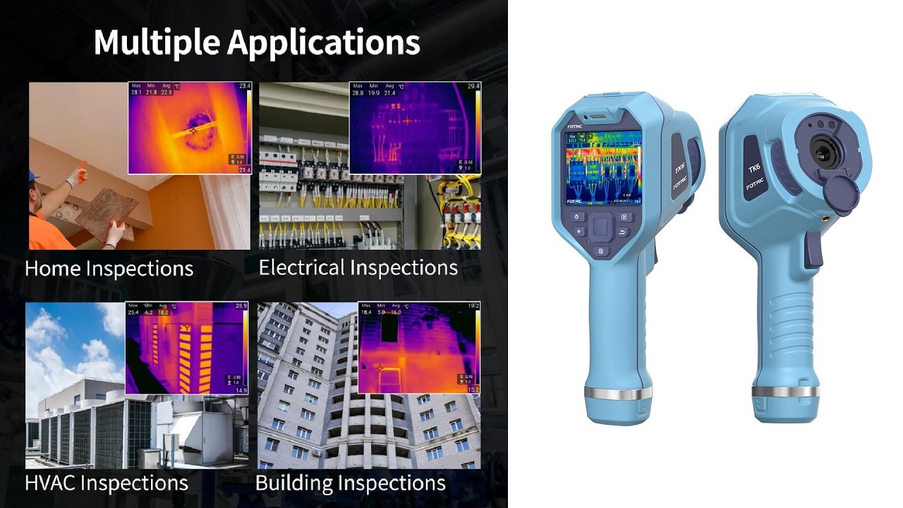 FOTRIC TK6 Thermal Imaging Camera with 5MP Visual Camera for Building, Electrical Inspections