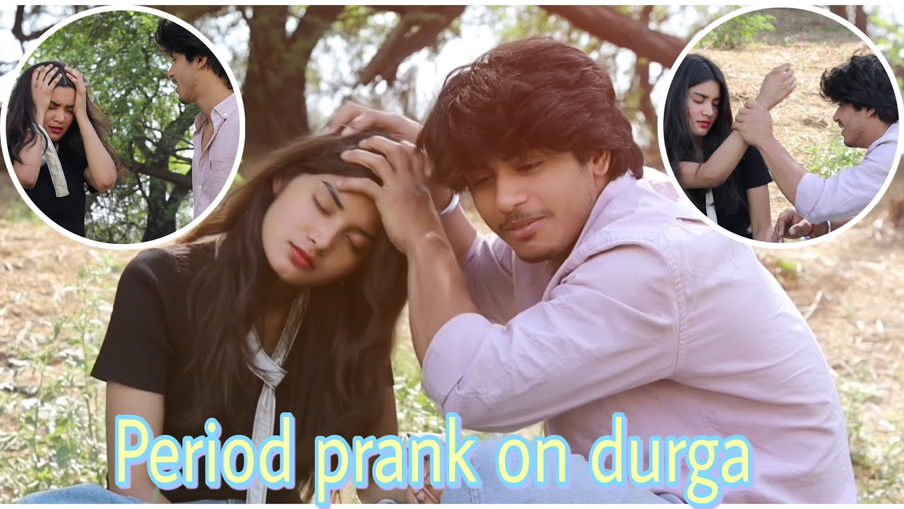 Period prank gone wrong 😑 #durgesh #trending #viral #cute #youtube #prank #couple #period  