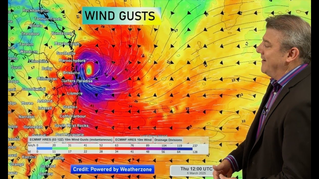 Cyclone Alfred (Tuesday) - Brisbane & NSW in the firing line