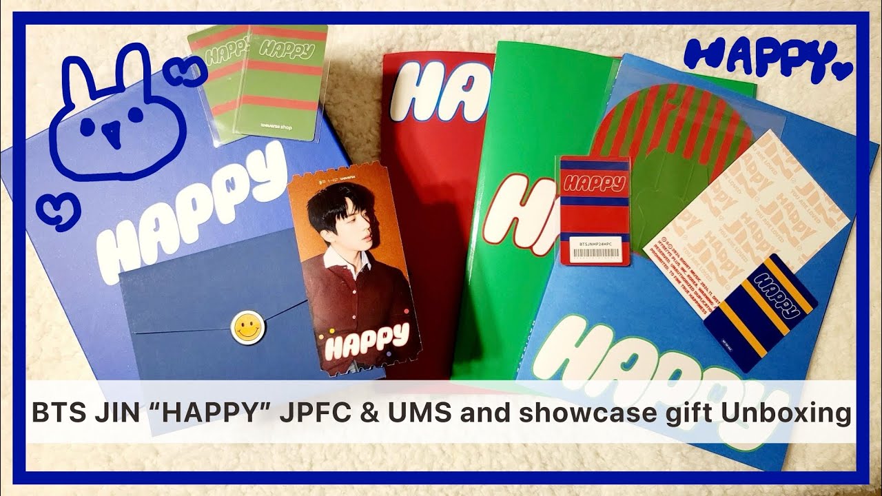 【BTS / 開封動画・Vlog】JINくんのショーケースソンムルと”HAPPY