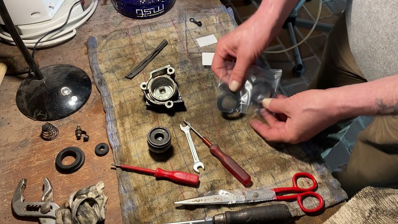 Yamaha FJ 1200 #039 Kupplungsnehmer reparieren und zusammenbauen