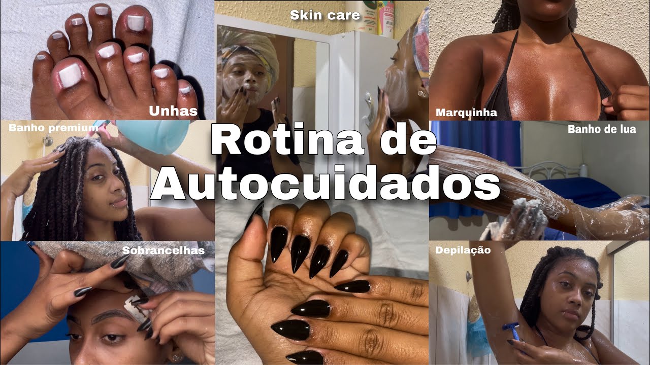 SPA DAY - rotina de autocuidados em casa 🧖🏽‍♀️💗🧴| unhas, bronze, banho premium, sobrancelhas e mais