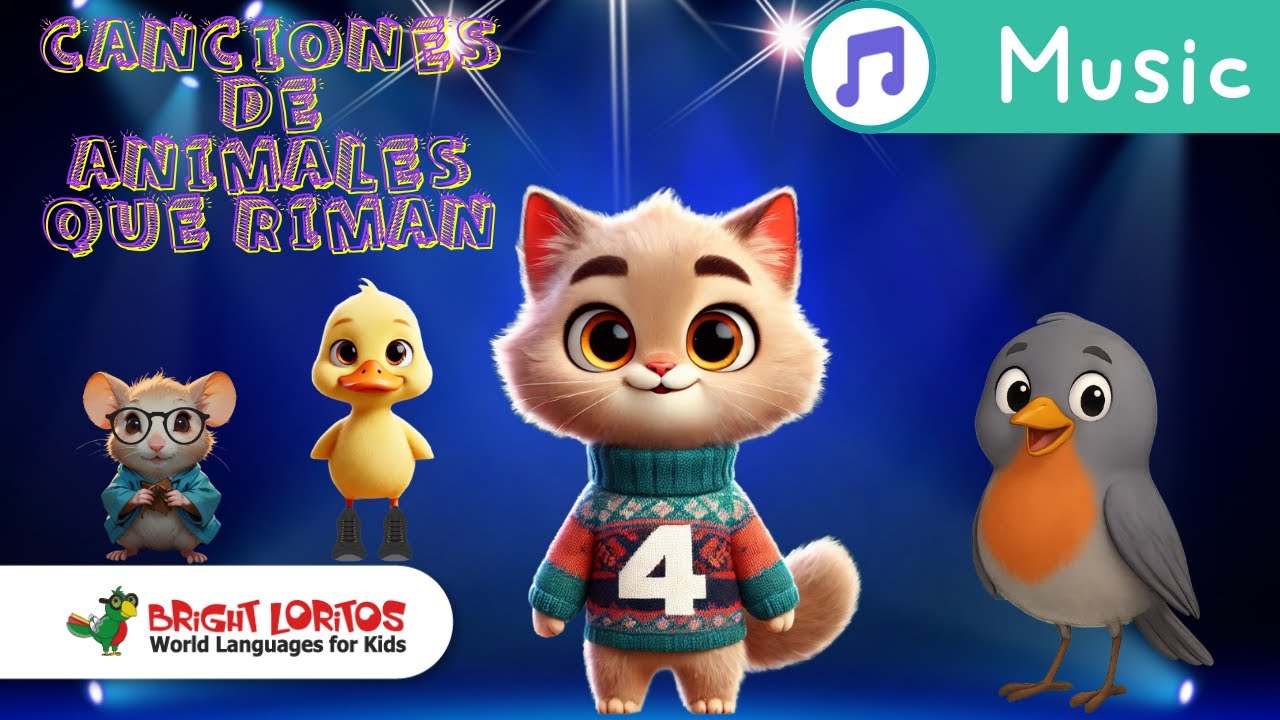 30 Min de Canciones de Animales que Riman | Música Infantil en Español | Mix para Niños