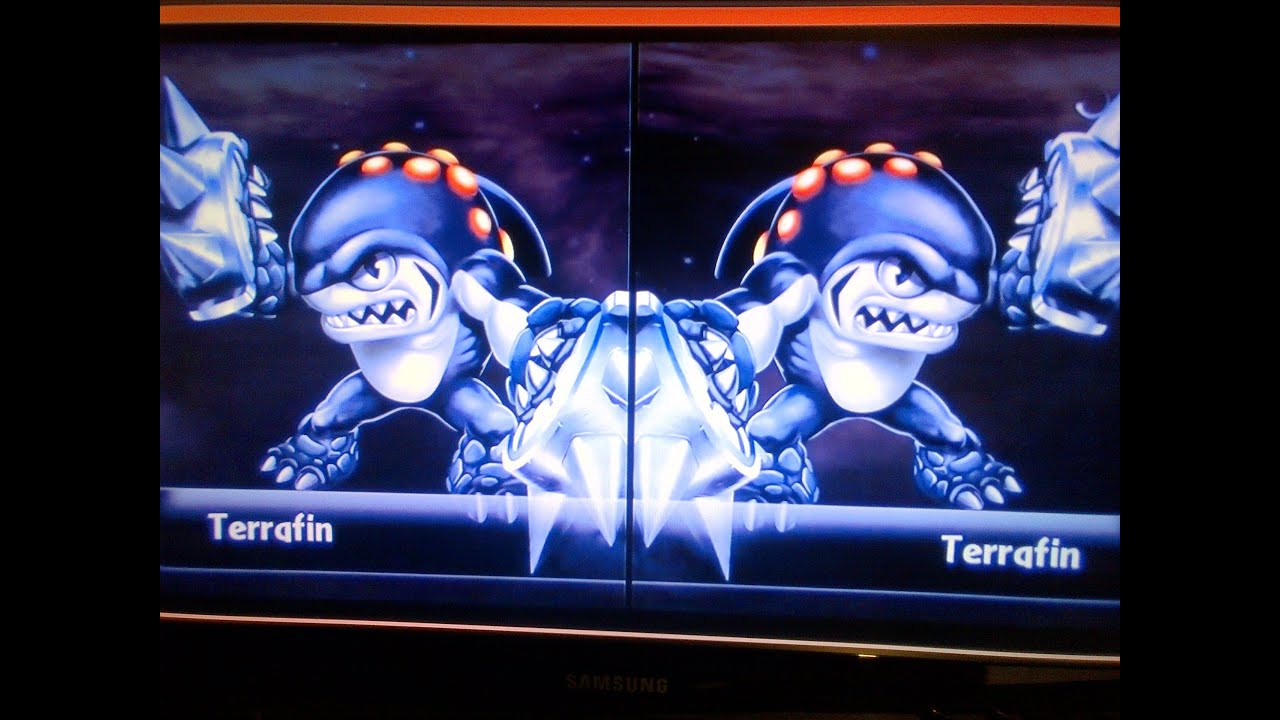 SKYLANDERS GIANTS:terrafin vs terrafin
