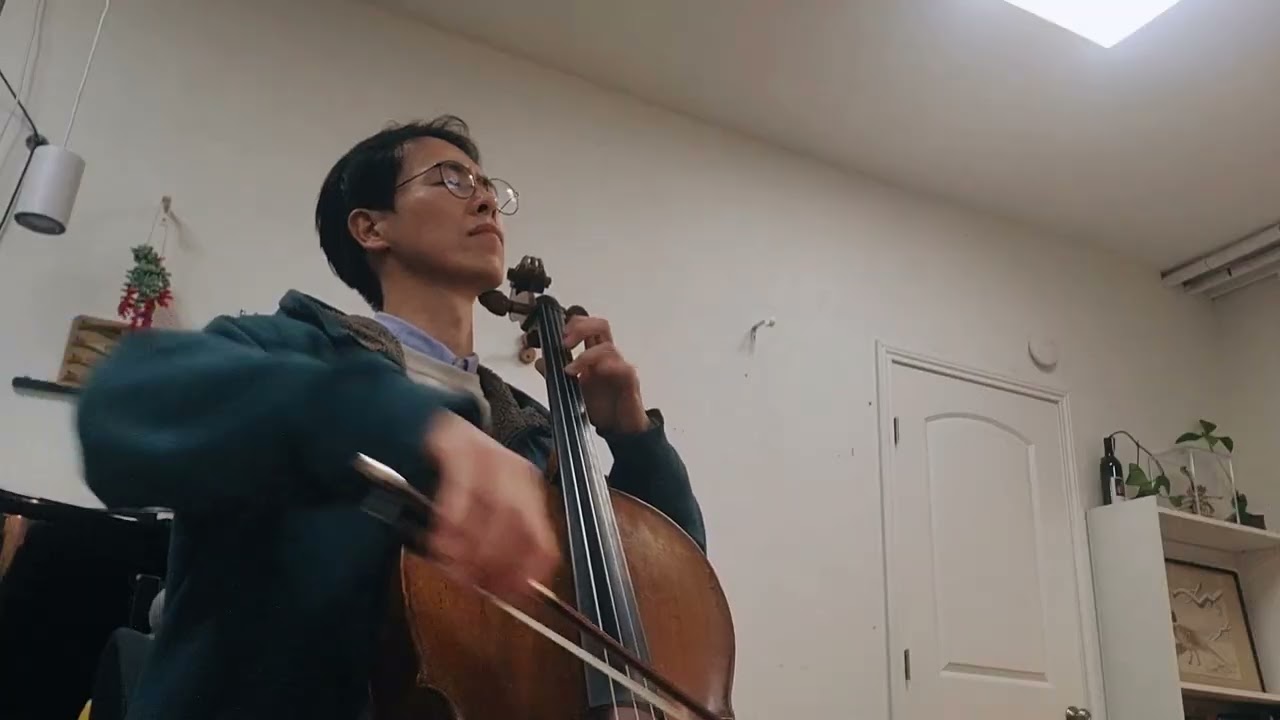 Allemande from Suite no.3 by J. S. Bach | [122/1,000] 1,000 Solo Piece Project | august lee