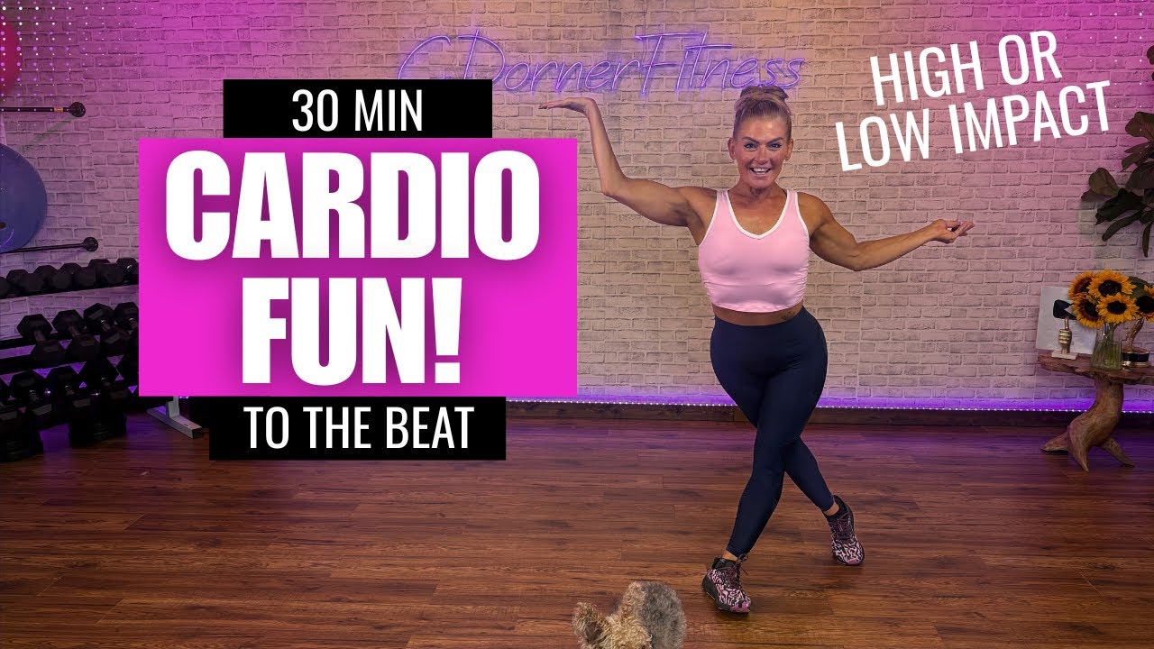 30-Min Cardio Party Workout | Kickboxing, Dance, HIIT & Aerobics | No Equipment