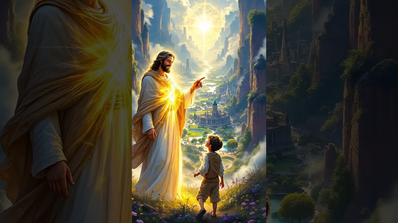 God's Divine Light: Peace Restored. Comment &ldquo;Amen&rdquo; if you believe. 🙏 #GodsLight, #Healing, #Faith,