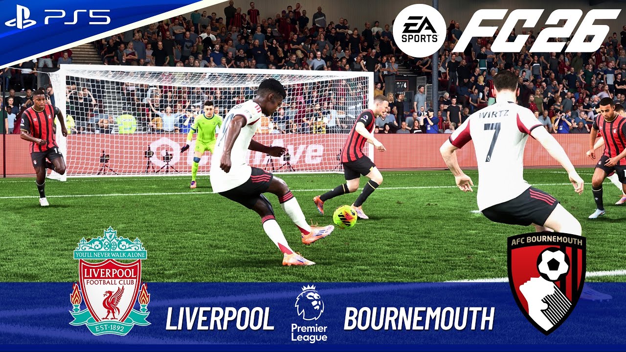 FC 26 - LIVERPOOL VS BOURNEMOUTH FULL MATCH | PREMIER LEAGUE 25/26 | 4K60