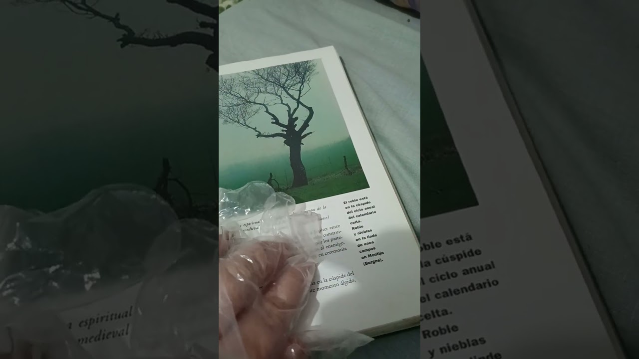 ASMR: sonido crujiente relajante de guantes , mientras el tacto de los guantes toca un libro