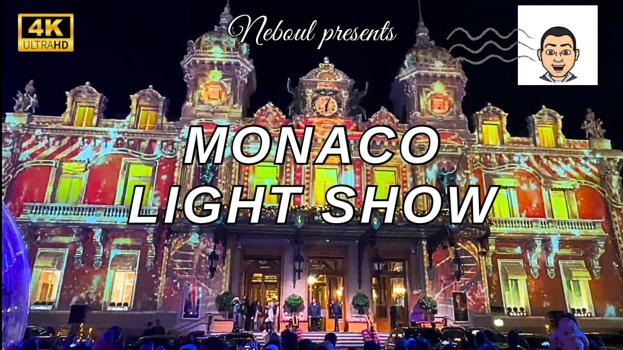 ✨ Enchanting Illuminations – Monaco Light Show at the Casino de Monte-Carlo ✨