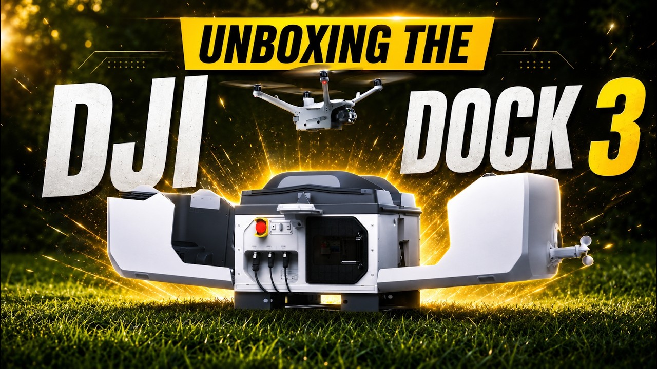 Распаковка док-станции DJI Dock 3: первые впечатления