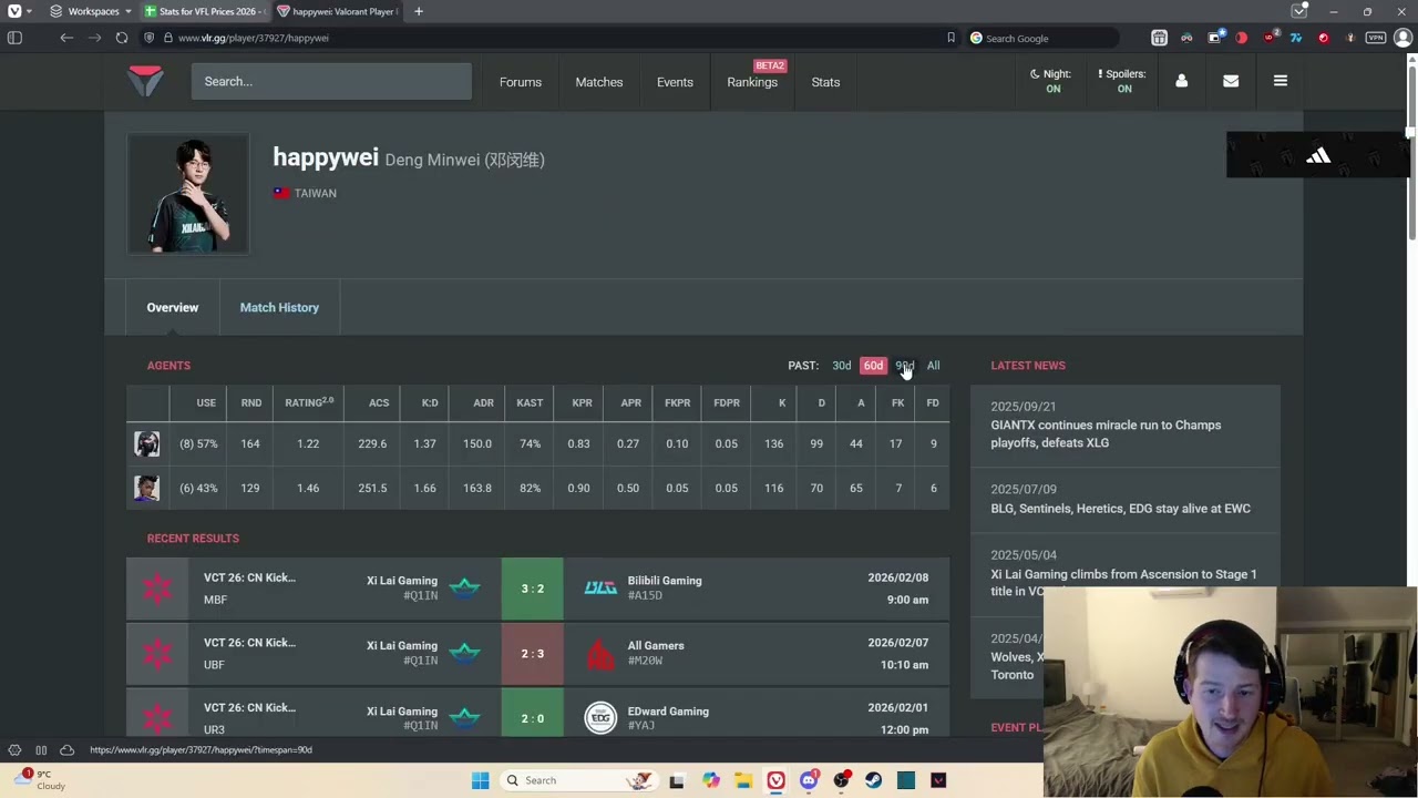 Masters Santiago VFL Pricing Stream