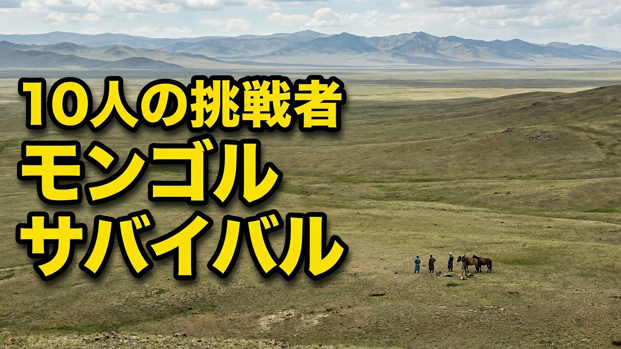 10人がモンゴルでサバイバルに挑戦 #サバイバル #モンゴル