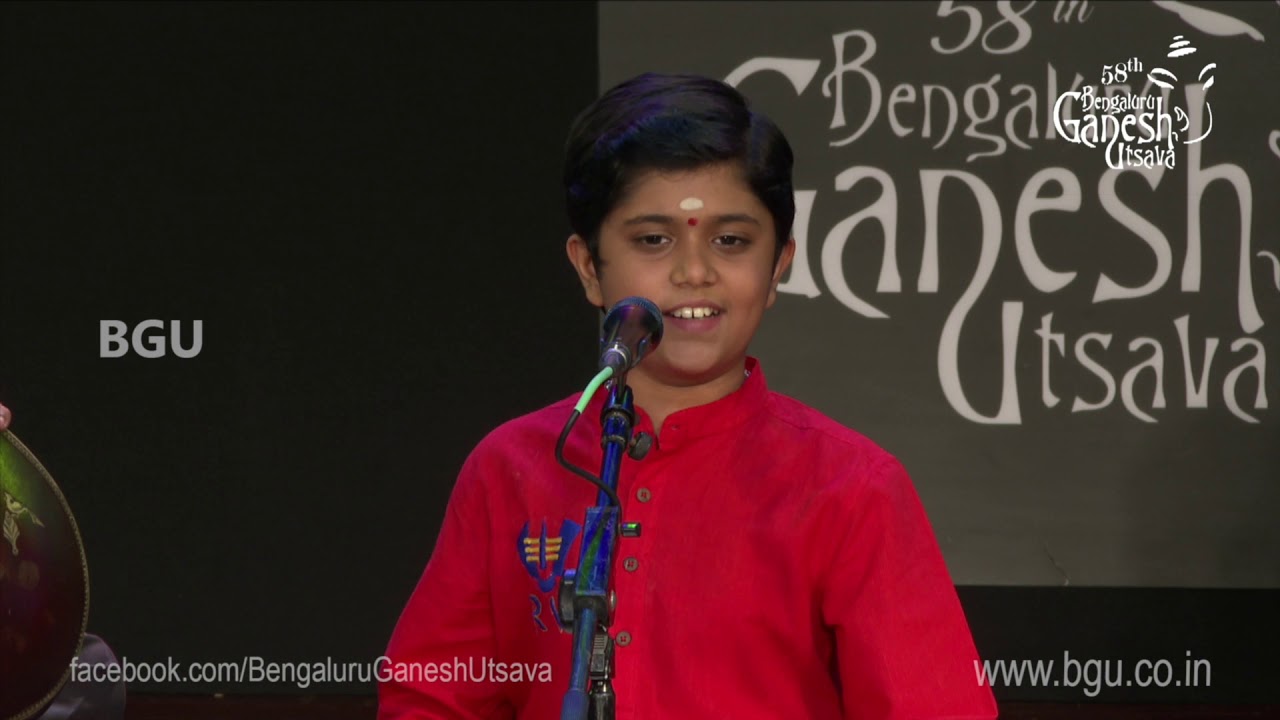 NADA TANUMANISHAM |  Raaga 'Chittaranjani' | Rahul Vellal | 58th Bengaluru Ganesh Utsava 2020