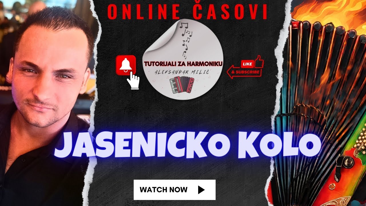 PRAVI TUTORIJAL ZA POCETNIKE- JASENICKO KOLO @tutorijalizaharmoniku