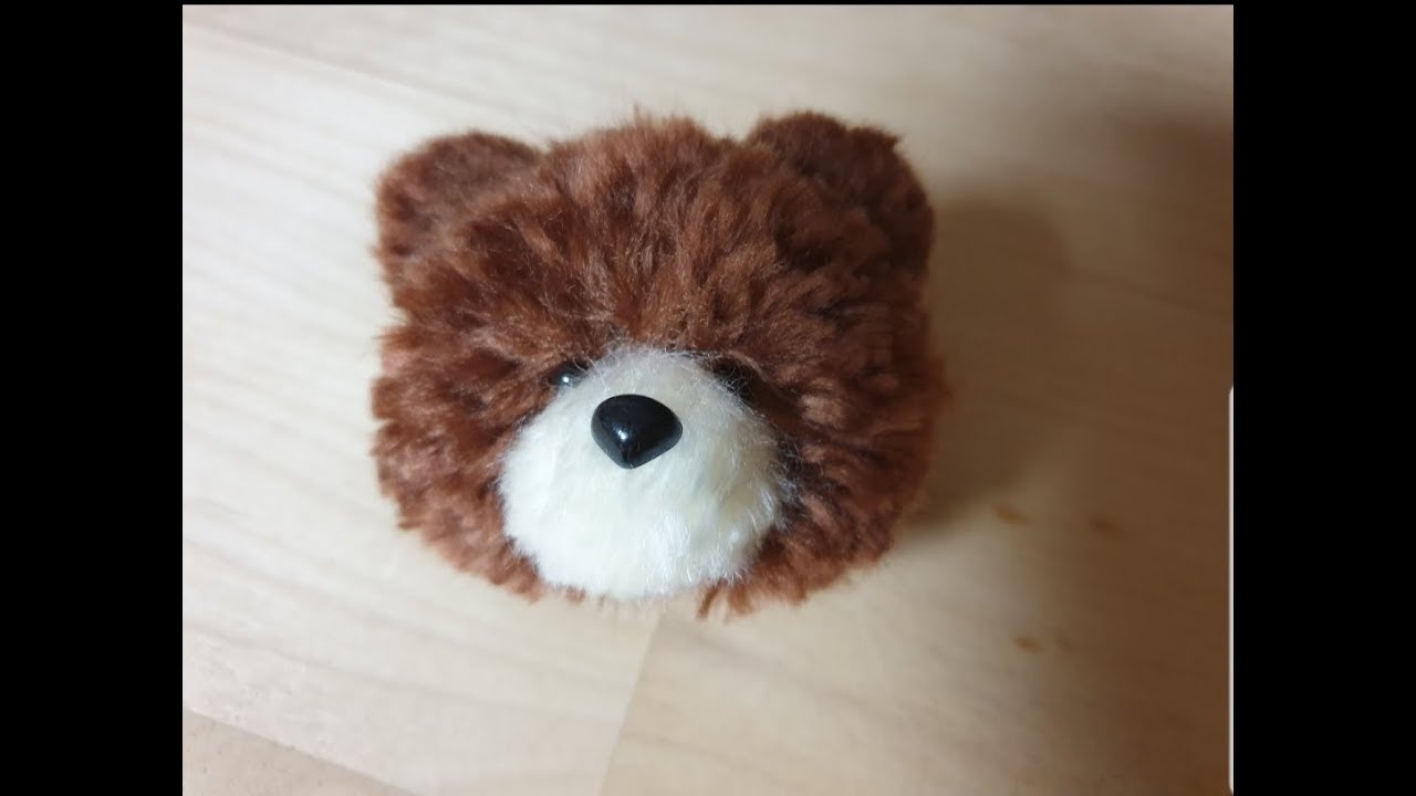 DIY- pom pom bear making 곰돌이 폼폼 인형만들기
