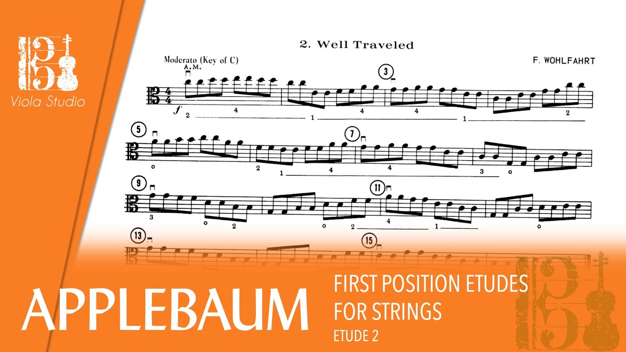 APPLEBAUM | First Position Etudes for Strings - ETUDE 2