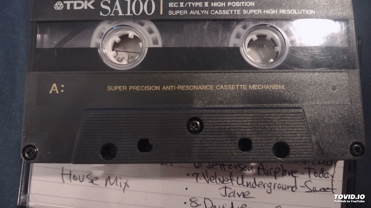 House mix recorded to cassette early '90's