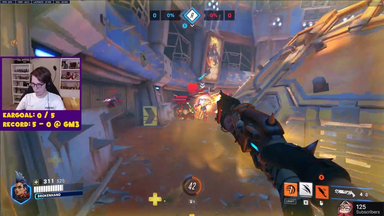16K DMG! RANK #1 JUNKER QUEEN ROMANI GAMEPLAY OVERWATCH 2 SEASON 14 TOP 500