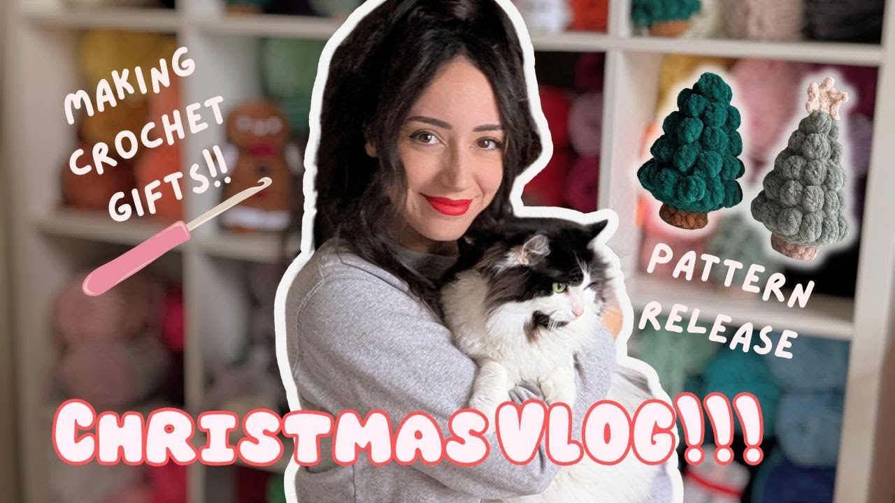 Christmas-y Crochet VLOG | Yarn Unboxing | Crochet Gift Making | & Pattern Testing!