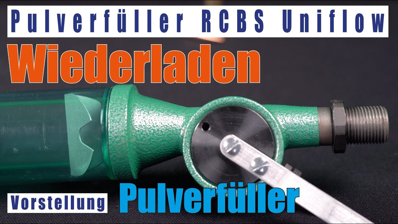 Pulverfüller RCBS Uniflow Vorstellung und Dankeschön - Wiederladen