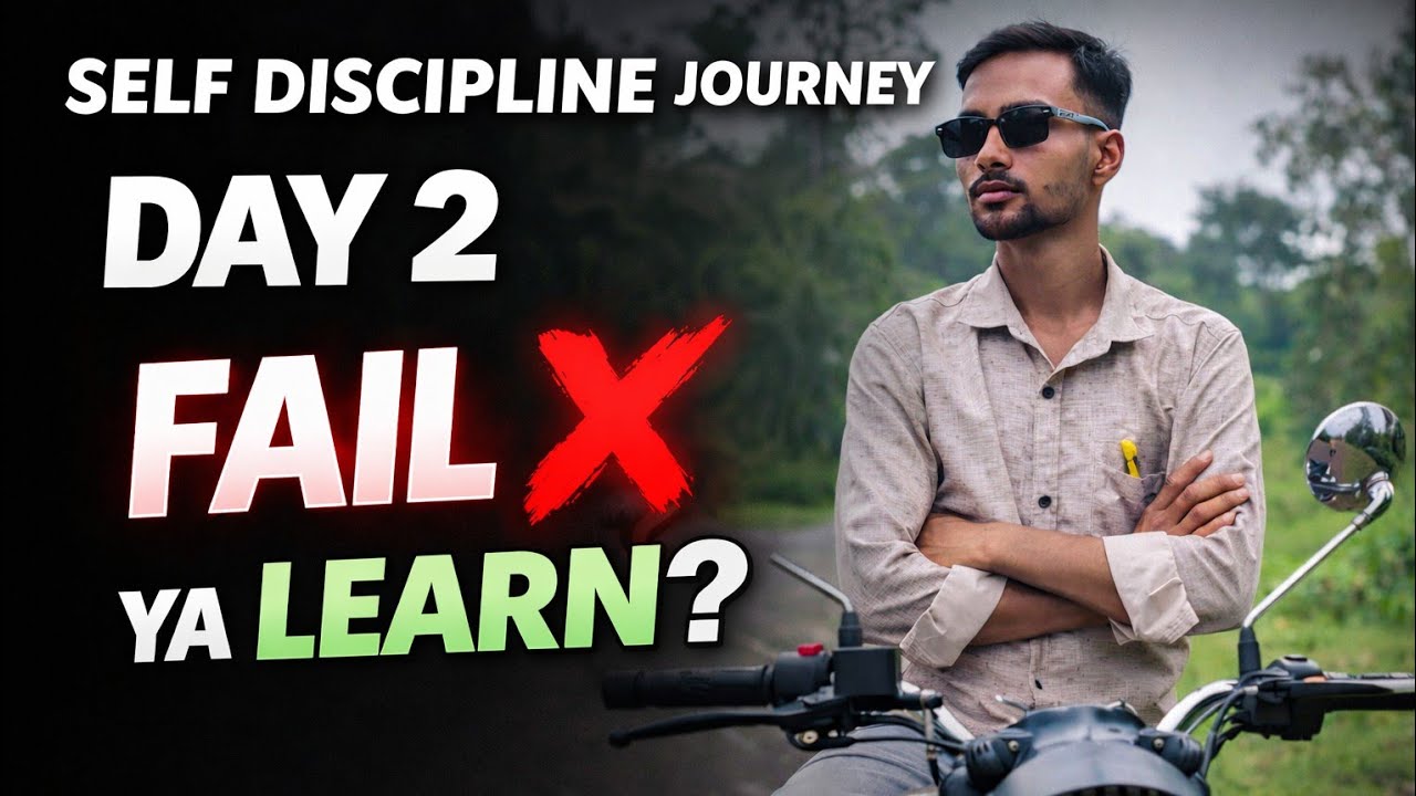Self descipline day -2 || Fail ❓🤔 ,ya Learning #stockmarket #tranding 