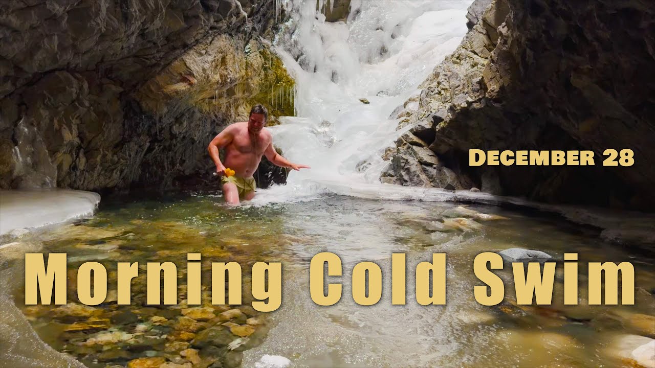 Zapata Falls morning cold swim December 28 2025