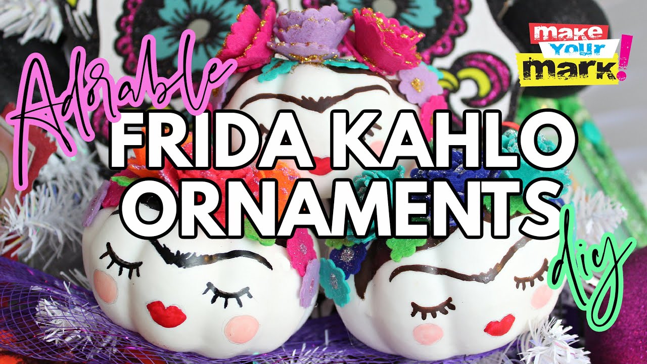 Frida Kahlo Pumpkin Ornaments
