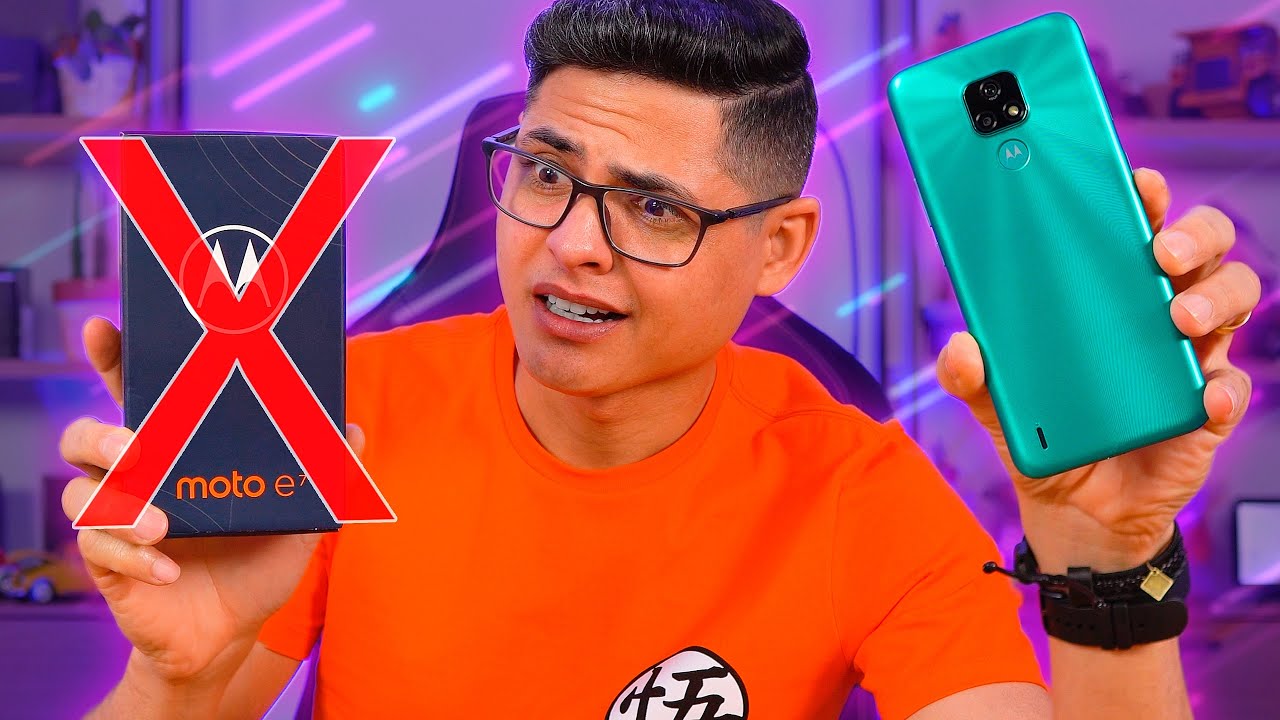 NÃO! Esse MOTOROLA Moto E7 não é uma boa opção para VOCÊ! Unboxing e Impressões