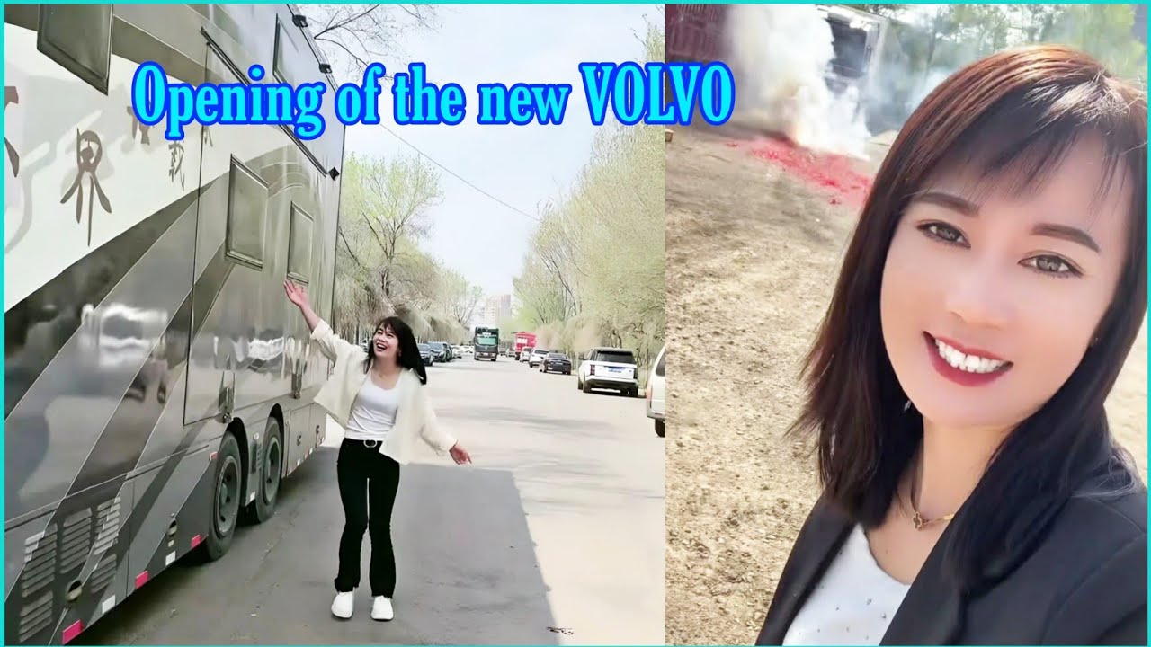 Красивая женщина-водитель На Нан ​​представляет новый Volvo (Субтитры)