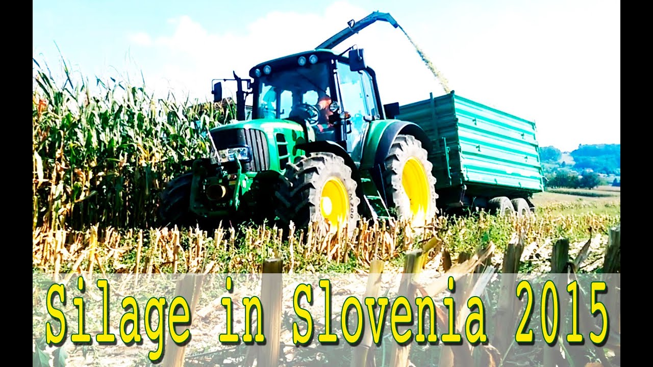 Silage in Slovenia  | 2015  |  with JOHN DEERE 6430 premium