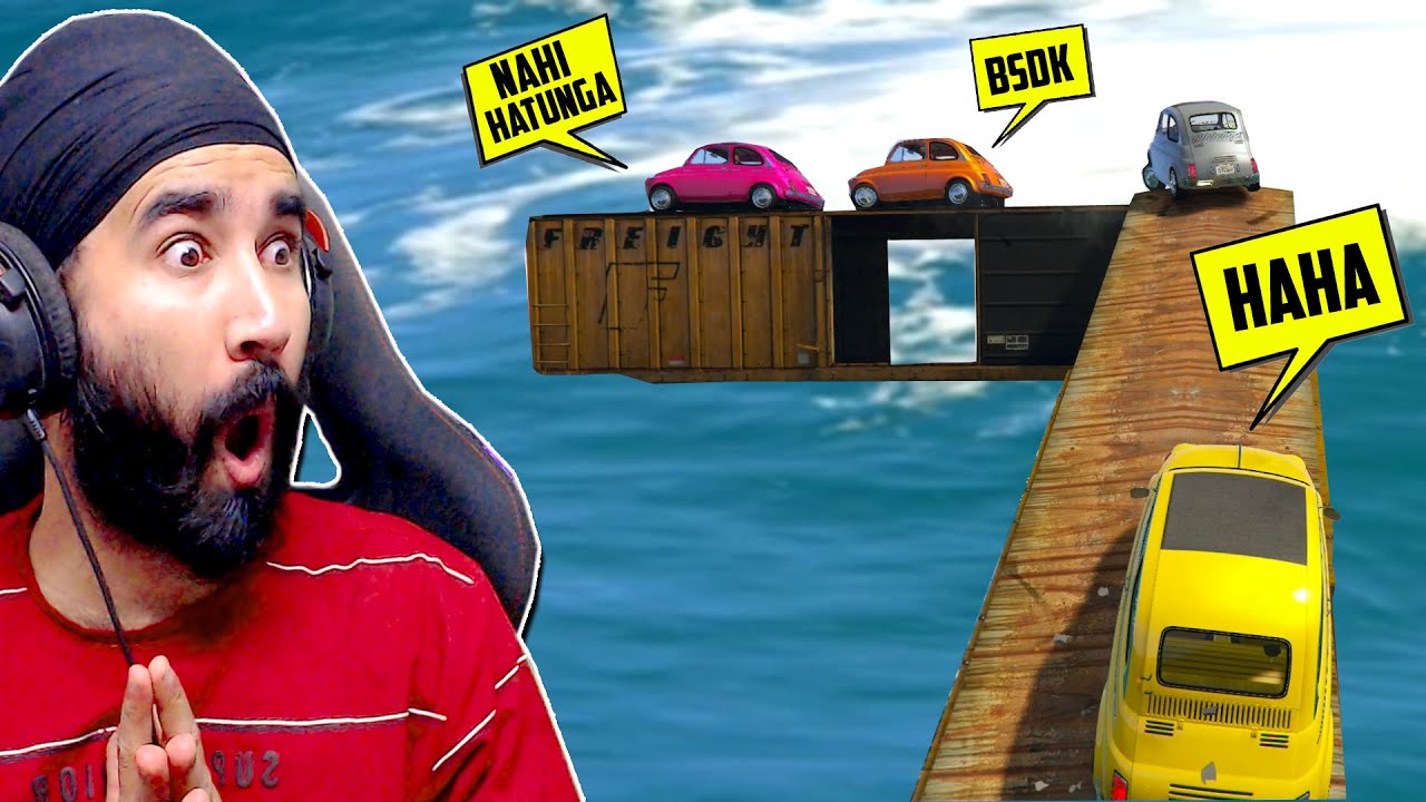 THIS MR. BEAN GTA 5 RACING CAR WILL MAKE U LAUGH