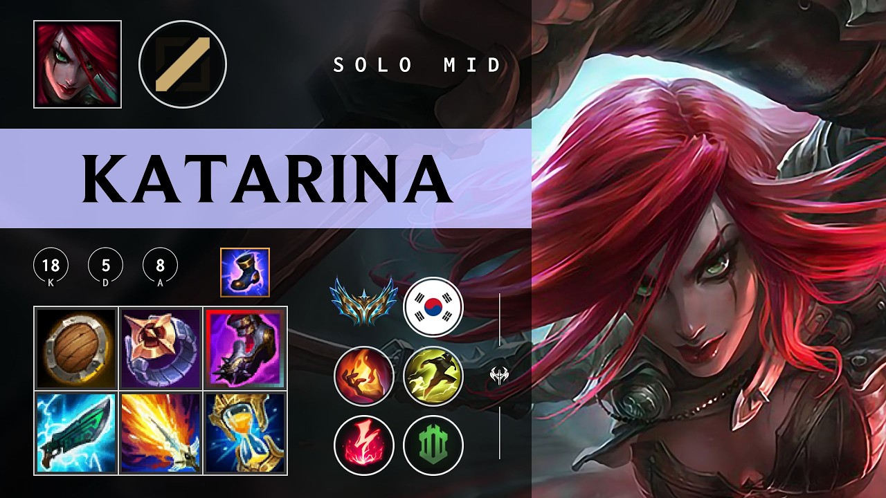 Katarina Mid vs Taliyah - KR Challenger Patch 26.04