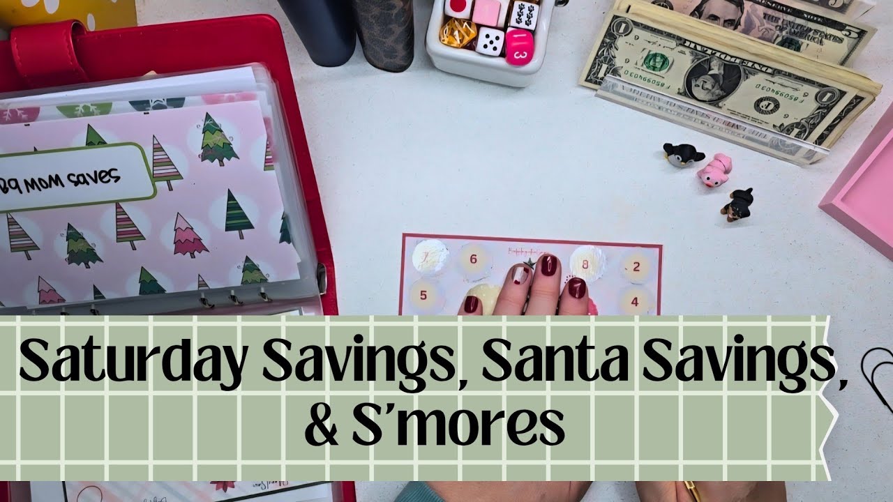 Saving for Christmas All Year Long | Santa's Savings | Saturday Savings | 100 Envelopes