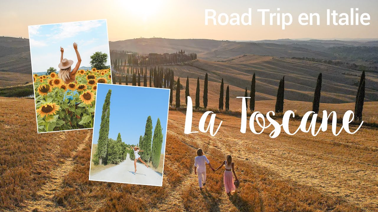 TOSCANE EN VAN : villes médiévales, cyprès, vignes et tournesols