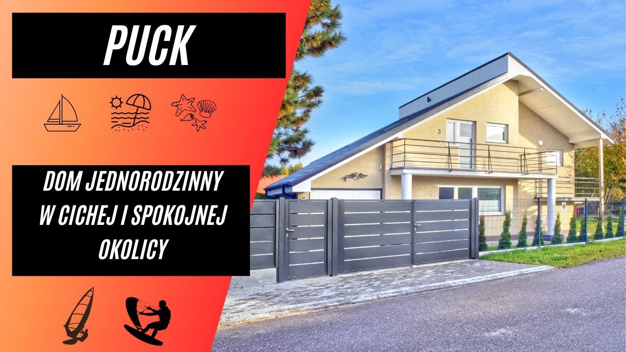Puck - dom jednorodzinny w spokojnej i cichej okolicy