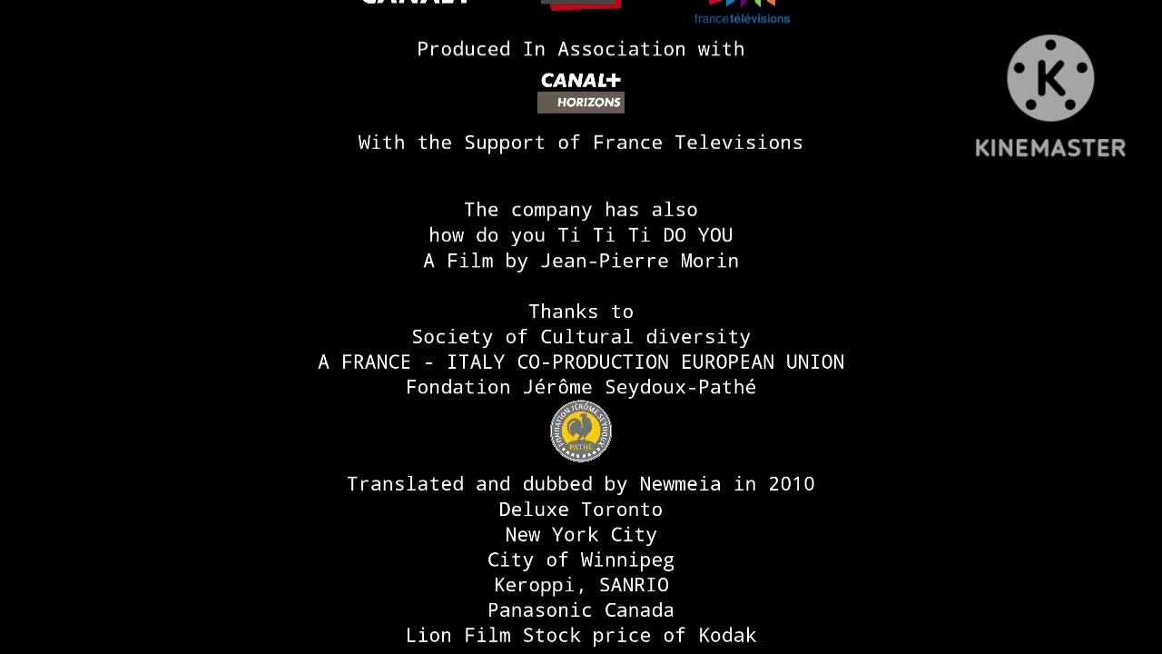 France Televisions (x2)/France 2 Cinema/France 3 Cinema/Quinta/Canal+ (x2)/Cine+ (2010)