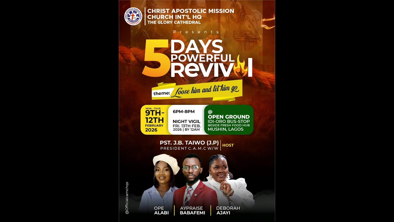 5 Days Powerful Revival | Loose Him and Let Him Go | Day 1