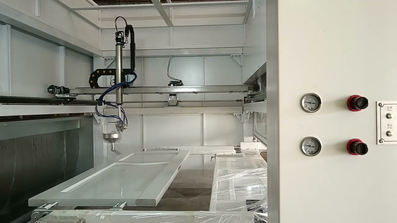 Automatic Paint Spraying Machine for Wooden Doors-008615931098079 (whatsapp,wechat)