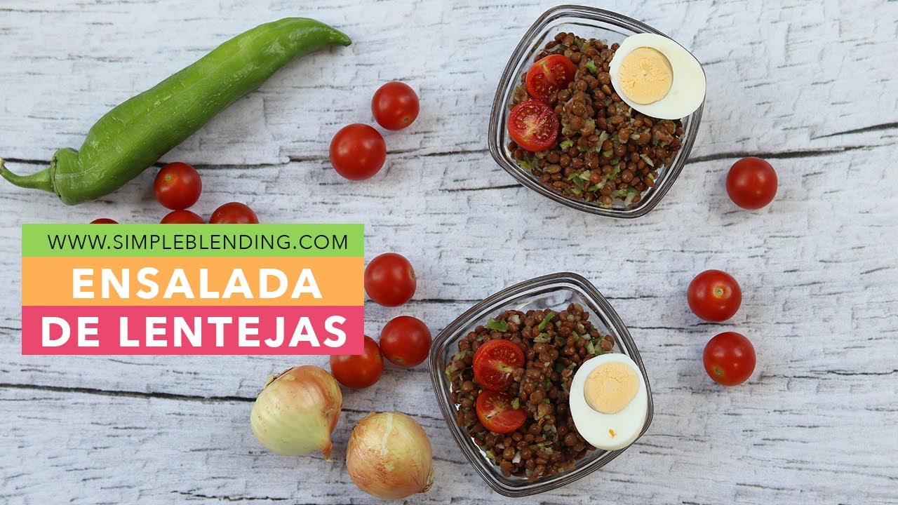 ENSALADA DE LENTEJAS | Receta de ensalada de lentejas con huevo | Ensalada saludable